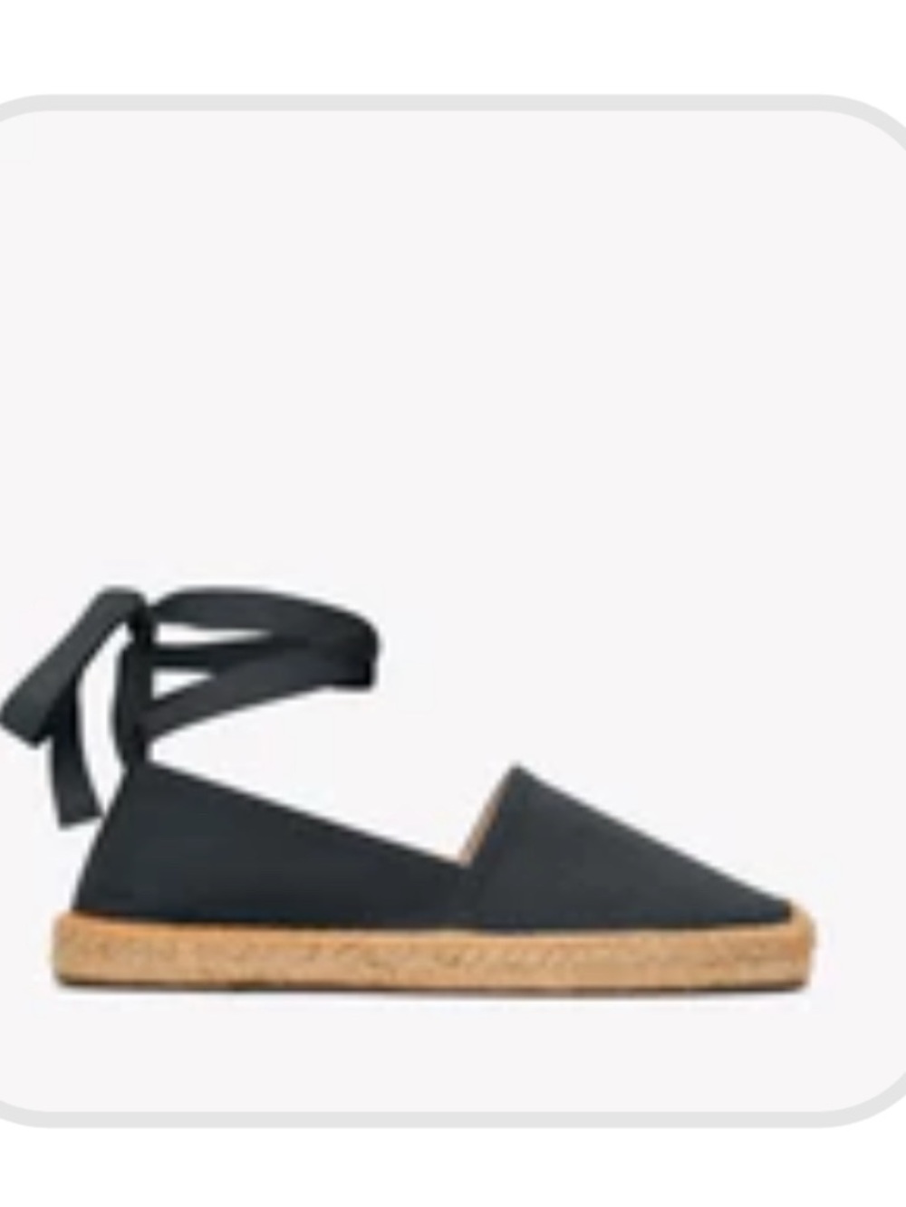 Soludos Black Ankle-Tie Espadrille Flats - Women